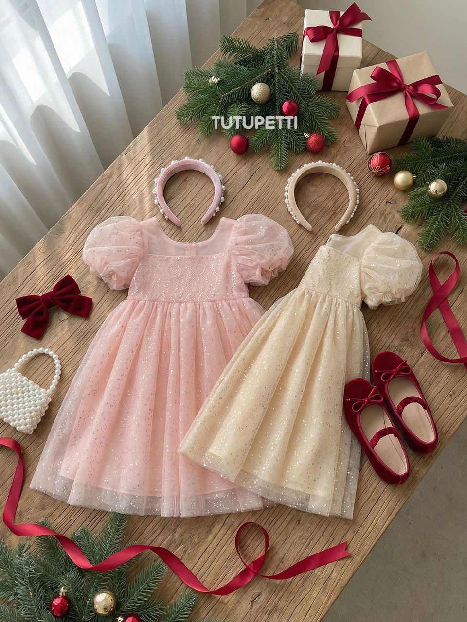  P24_159. Đầm Công Chúa Cao Cấp Hồng Kim Sa 