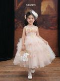  P25_135_H. Đầm Dạ Hội Đính Hoa Hồng 