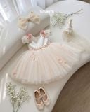  P26_20. Đầm Công Chúa Sweet Garden Trắng 