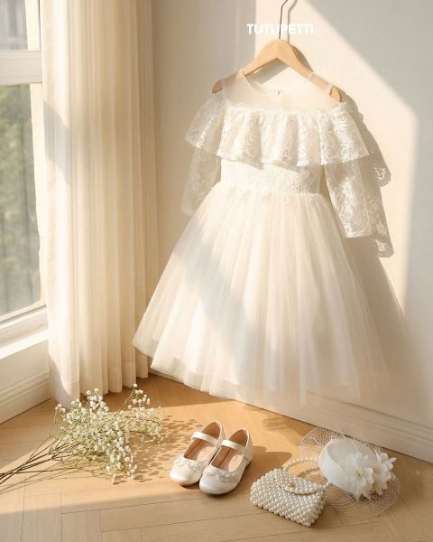  P26_25. Đầm Công Chúa Dự Tiệc Sang Trọng 