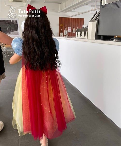  P23_143. Đầm Công Chúa Bạch Tuyết 