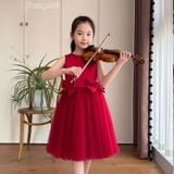  P24_254. Đầm Công Chúa Nơ Đỏ 