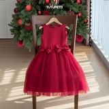  P24_254. Đầm Công Chúa Nơ Đỏ 