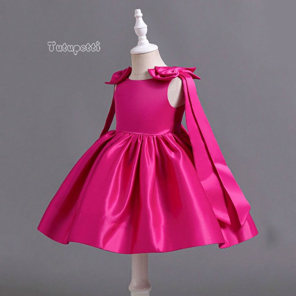  P25_203. Đầm Công Chúa Nơ Sen 