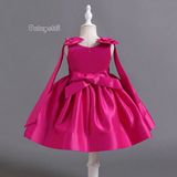  P25_203. Đầm Công Chúa Nơ Sen 