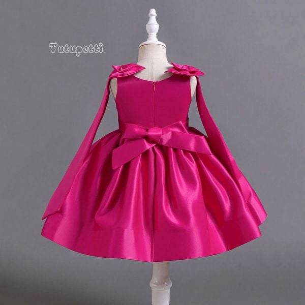  P25_203. Đầm Công Chúa Nơ Sen 