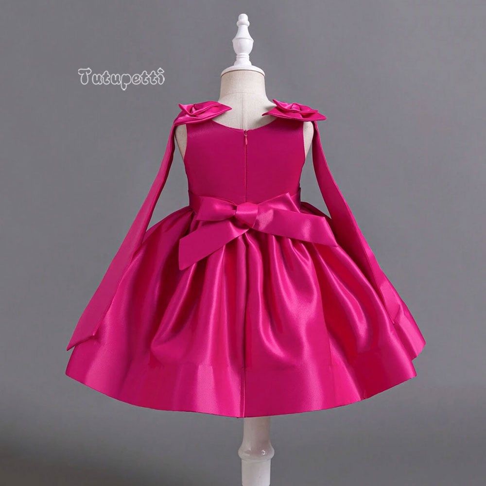  P25_203. Đầm Công Chúa Nơ Sen 