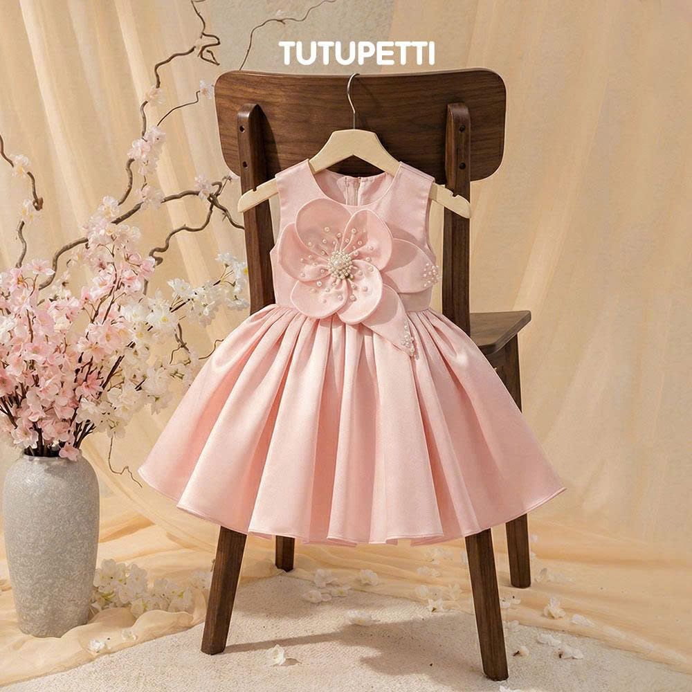  P26_01. Đầm Công Chúa Hoa Đào Hồng 