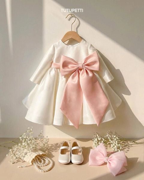  P26_31. Đầm Công Chúa Hàn Quốc Trắng 