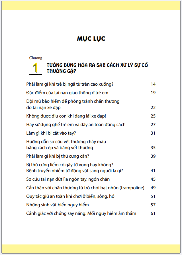 Sơ cứu và phòng ngừa tai nạn trong gia đình