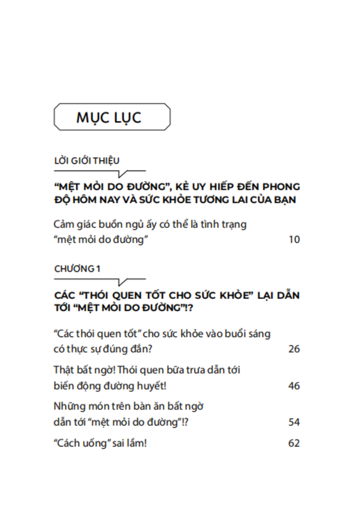[Đặt trước] Mệt mỏi do đường