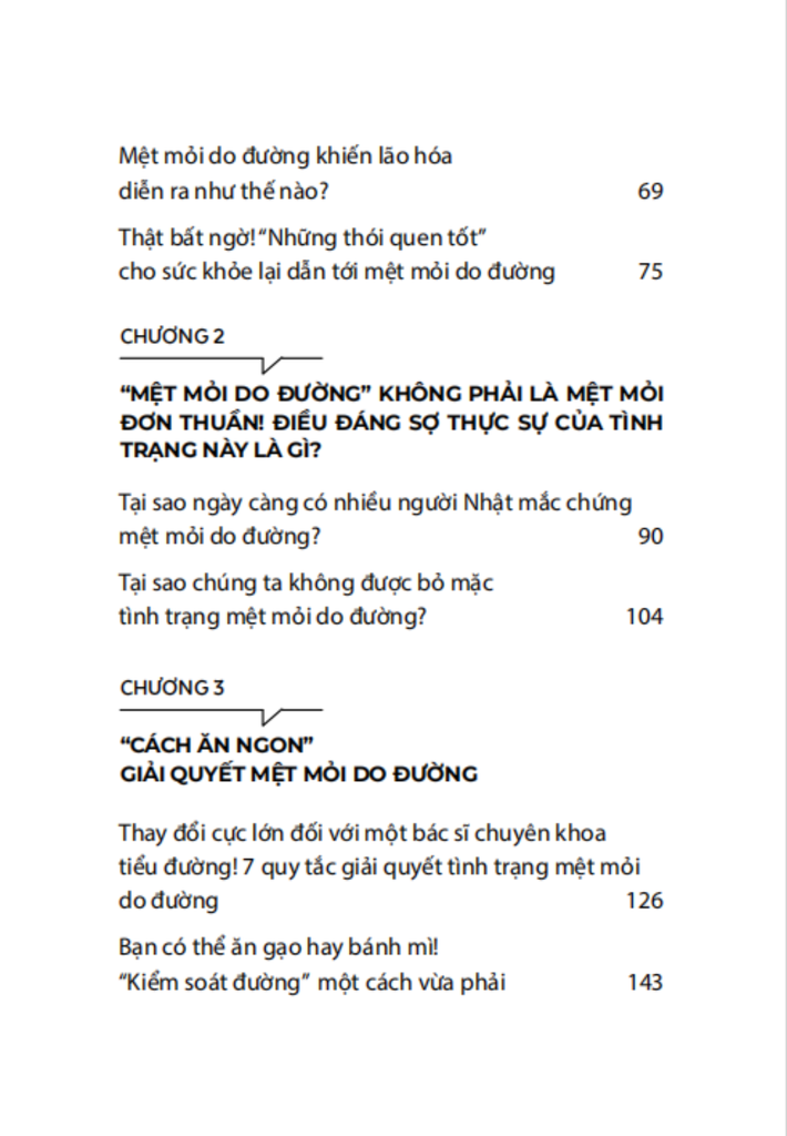 [Đặt trước] Mệt mỏi do đường