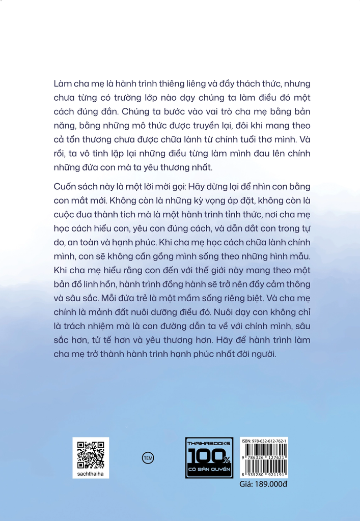 Cha mẹ tỉnh thức dẫn dắt con trong hạnh phúc