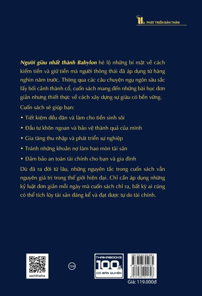 [Đặt trước] Người giàu nhất thành Babylon