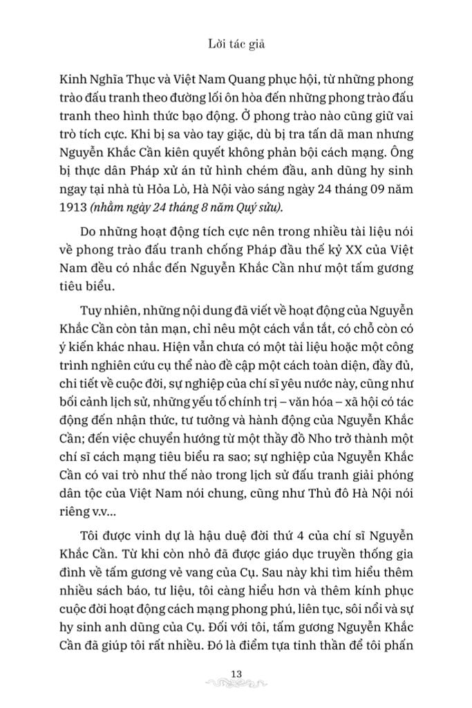 Chí sĩ Nguyễn Khắc Cần trong phong trào yêu nước đầu thế kỷ XX