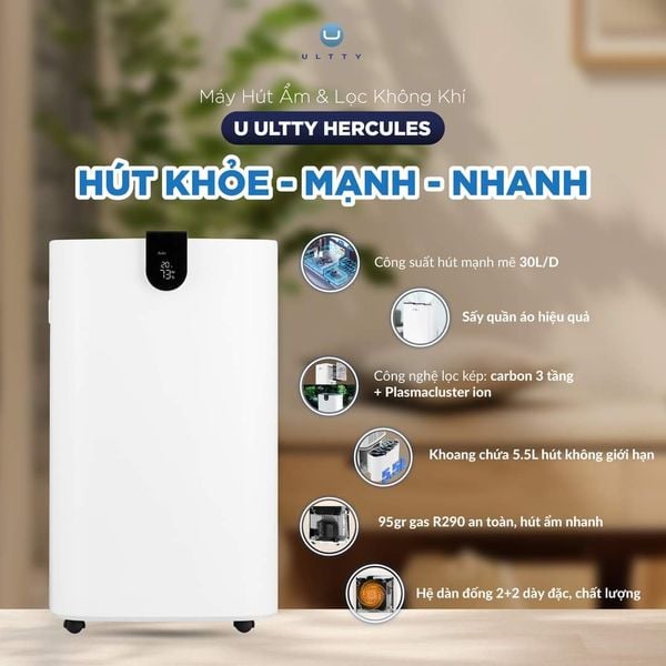 Máy hút ẩm và lọc không khí U Ultty Hercules