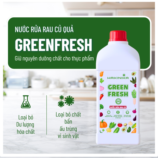 Nước rửa rau củ GreenFresh 1L