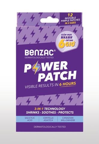 Miếng dán mụn BENZAC Power Patch 3-in-1 Spot Control