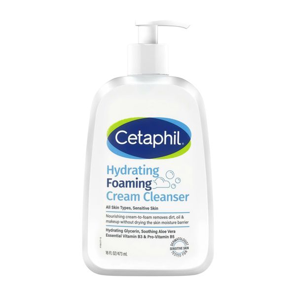 Sữa Rửa Mặt Tạo Bọt Dịu Lành Cho Da Nhạy Cảm Cetaphil Hydrating Foaming Cream Cleanser