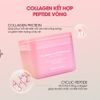 Toner Pad Collagen & Peptide FLOWERY LAND 170g Tăng Đàn Hồi Da Trẻ Hóa & Phục Hồi Da Cấp Ẩm Sâu nâng cơ vùng cằm