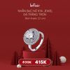 Nhẫn Nữ Kya Jewel Đá Trắng Tròn ( BẠC, SIZE 2.1CM ) SR79