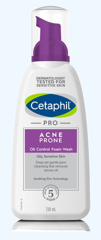 Sữa rửa mặt tạo bọt mịn dịu lành cho da dầu mụn nhạy cảm CETAPHIL PRO ACNE PRONE/OIL CONTROL FOAM WASH