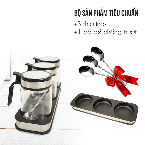 Bộ 3 Hộp Đựng Gia Vị Kalpen SB2