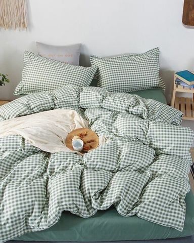 Bộ Drap & Chăn Chần Cotton Bygu 160X200 (5 Món) - BG16S1003