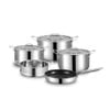 Bộ nồi chảo 5 món Inox 304 liền khối Kalpen Kampfer KF3 16-20-24 chảo 26cm