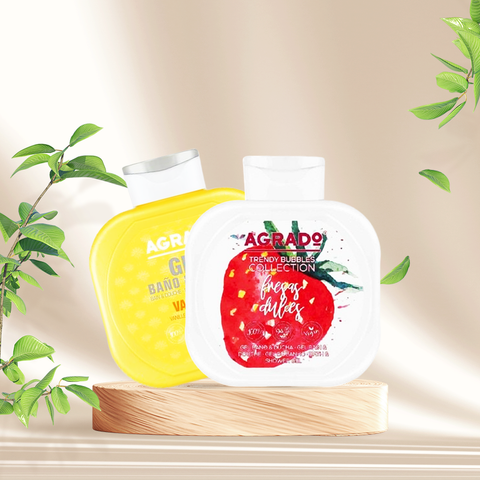 Combo 2 sữa tắm Agrado Gel Bano & Ducha 750ml – Hương Vani & Dâu ngọt ngào