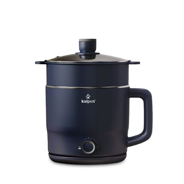 Ca lẩu điện mini đa năng Kalpen 1.8L có khay hấp P6B