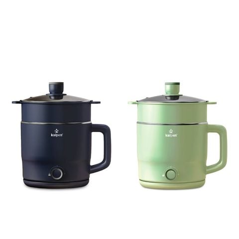 Ca lẩu điện mini đa năng Kalpen 1.8L có khay hấp P6B