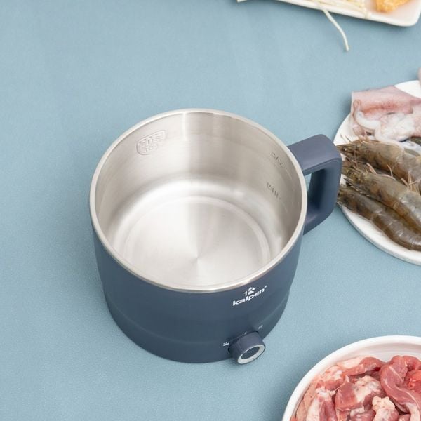Ca lẩu điện mini đa năng Kalpen 1.8L có khay hấp P6B