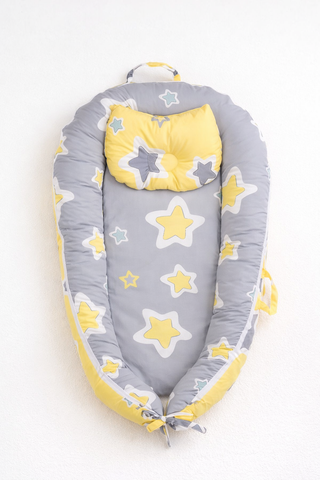 Bộ Nôi Vải Lưu Động & Gối S01043 55X90