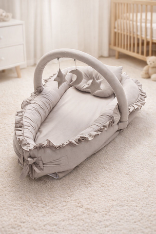 Bộ Nôi Vải Ngủ Chung Giường Cho Trẻ Sơ Sinh ( 3 Món )