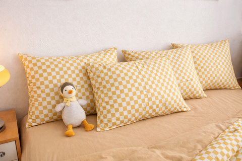 Bộ Drap & Chăn Chần Cotton Đũi Stripies 180x200 (4 Món) - 18FTK35