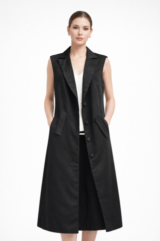 Đầm Nữ Vest Dài Không Tay ( Size M )