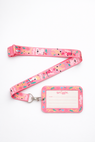 Dây Đeo Thẻ Họa Tiết Ngộ Nghĩnh - Smiggle ( Màu Hồng )