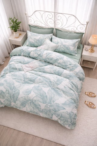 Bộ Drap & Chăn Chần Cotton 180X200 (5 Món) - 86B18M2080