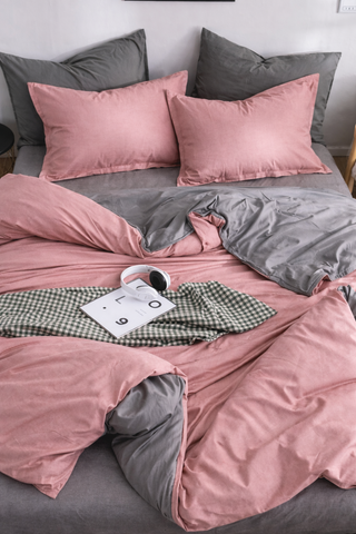 Bộ Drap & Chăn Chần Cotton Bygu 160X200 (5 Món) - BG16S1009