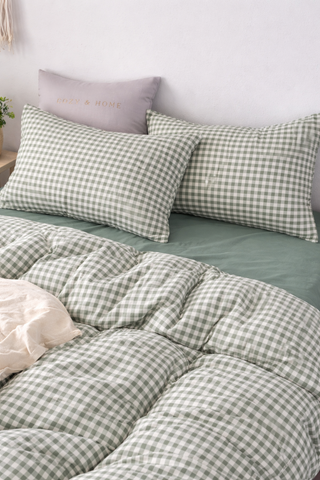 Bộ Drap & Chăn Chần Cotton Bygu 160X200 (5 Món) - BG16S1003