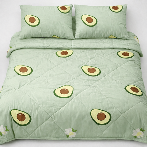 Bộ Drap & Chăn Chần Cotton Bygu 180X200 (5 Món ) - BG18P1032