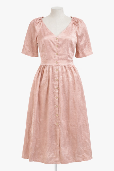 Đầm Tay Lửng Cổ Chữ V