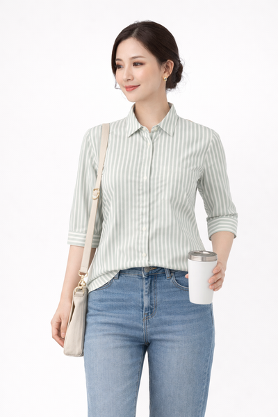 Áo Sơ Mi Nữ Tay Lỡ ( Size S )