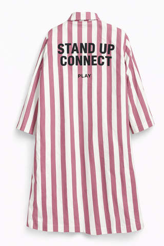 Áo Khoác Nữ Dáng Dài Stan Up Connect ( Freesize )