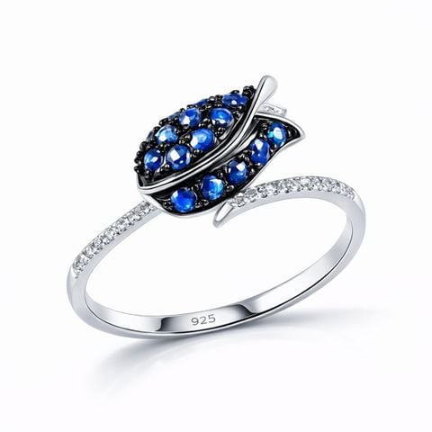 Nhẫn Dark Blue Tulip (Blue, Size 1.9cm )