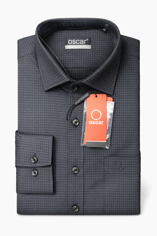 Áo Sơ Mi Nam Dài Tay Oscar Màu Đen - OCMSCL051