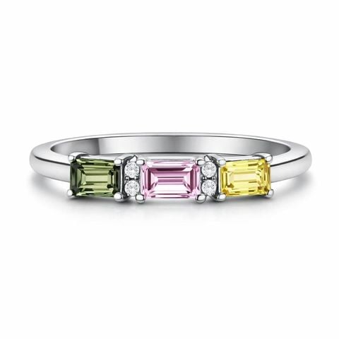 Nhẫn Nữ Kya Jewel Dây Đá Tourmaline Đơn Giản ( SIZE 2cm ) - NAR7