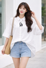 Áo Sơ Mi Nữ Tay Rộng Màu Trắng - MBLO000001S ( Freesize S & M )