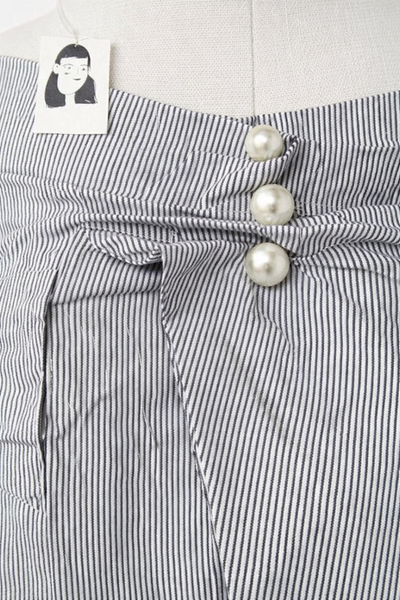 Váy Nữ Sọc Bút Chì Xanh TRắng - SKR000013 ( Size M )